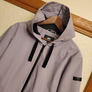 DKNY Hooded Softshell Jacket Women's XXL — Pale Lilac Lavender — Spring Jacket